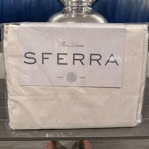SFERRA Parello Fine Linens Ivory Queen Bedding Set